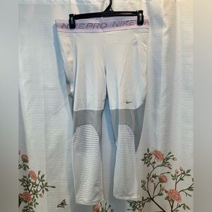 Nike Pro Dri-Fit Grey White and Lavender leggings